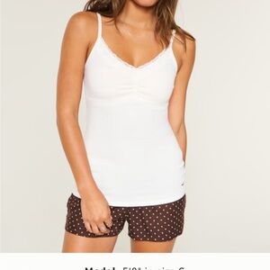 Hollister White Lace Camisole